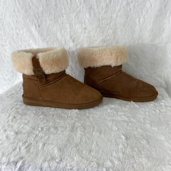 BEARPAW Abby Color Hickory 1257W winter boots wool blend suede - Picture 2 of 10
